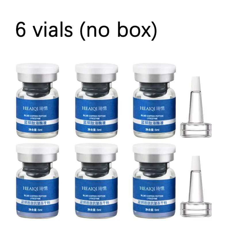 Blue Copper Peptide Skin Booster Ampoule Serum GHK‑Cu Polypeptide Hyaluronic Acid Firming Moisturizing Repair Kit