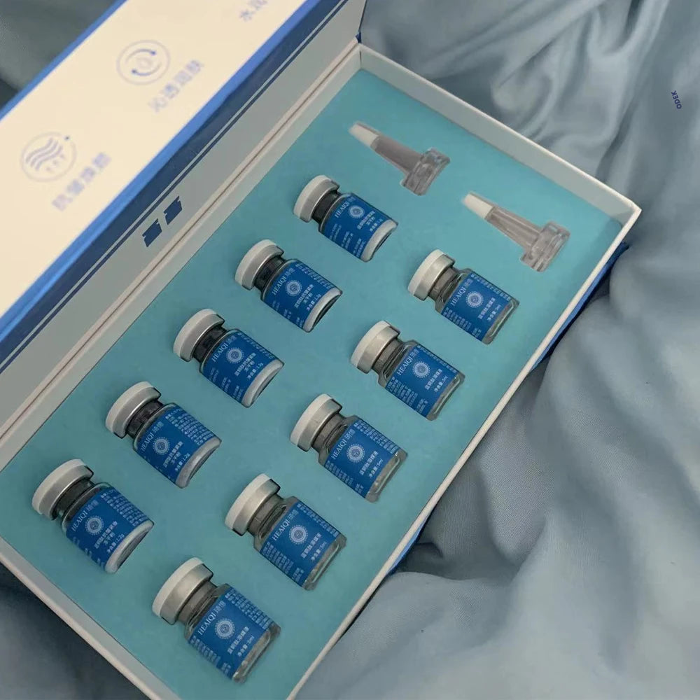 Blue Copper Peptide Skin Booster Ampoule Serum GHK‑Cu Polypeptide Hyaluronic Acid Firming Moisturizing Repair Kit