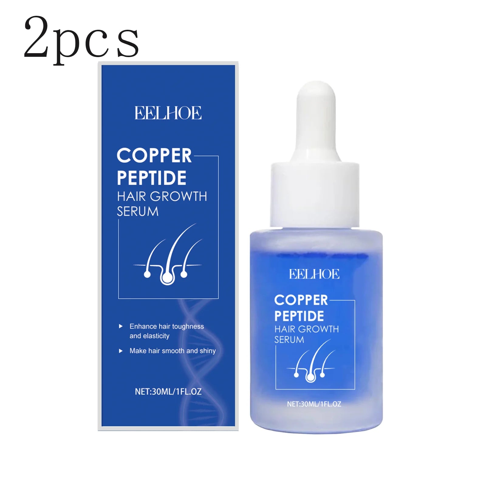 Blue Copper Peptide Hair Care Serum: A Hair Oil That Nourishes Frizzy Hair, Leaves It Smooth, Shiny and Hydrated.